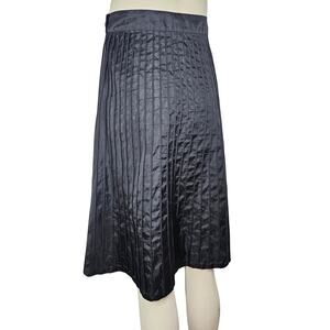Black Odille by Anthropologie High Rise A Line Midi Paneled Skirt Size 4